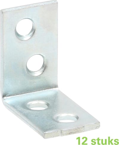 TQ4U stoelhoek | 25 x 25 x 15 mm | verzinkt | 12 stuks