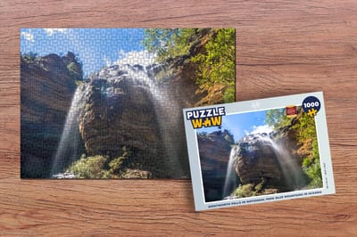Puzzel Wentworth Falls in Nationaal park Blue Mountains in Oceanië - Legpuzzel - Puzzel 1000 stukjes volwassenen