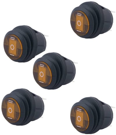 Golden crown - LED Tuimelschakelaar - Waterdicht - 12V - Aan/uit