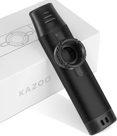 Metalen Kazoo met Extra Membranen, Eenvoudig Te Bespelen Muziekinstrument voor Gitaar en Ukelele