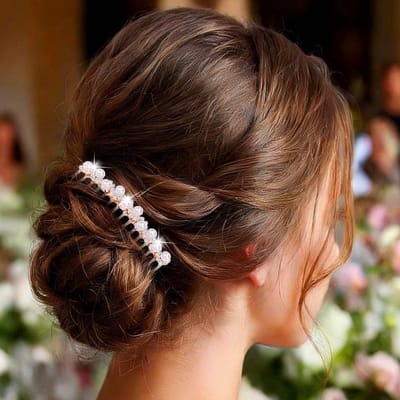 Haarkammen zilveren strass parel hoofddeksel bruids haaraccessoires voor vrouwen en meisjes