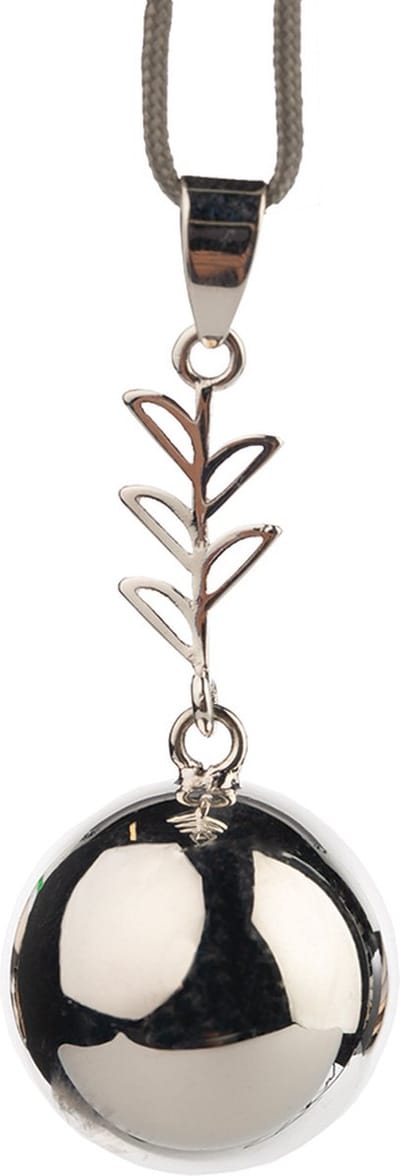 Babylonia - Bola Zwangerschapsjuweel Met Belletje - One Size - Met Koordje - Silver leaf