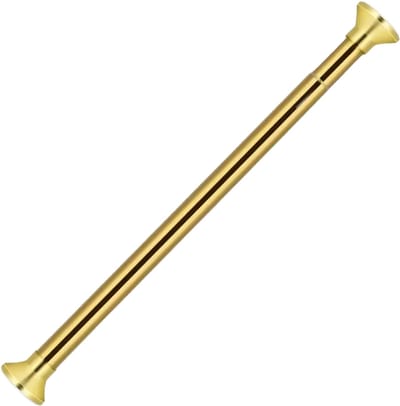 Gouden Uitschuifbare Douchestang 66–118 cm – Verstelbare Douchegordijnstang – Roestvrij RVS – Luxe Badkameraccessoire – Zonder Boren