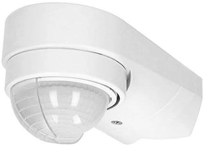 Bewegingsmelder Buiten IP65 12m 240° 1200W met Schemersensor en Montage opties