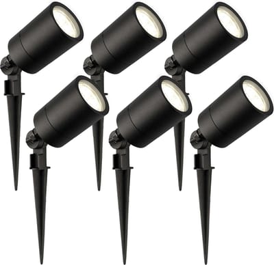 Ledvion - 6X LED Prikspots - 4000K - Zwart - 5W - IP65