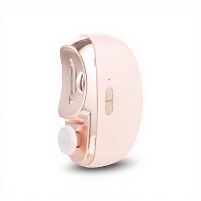 Dailygoods - Automatische Elektrische Nagelknipper - Veiligheidsvingernageltrimmer - Oplaadbaar met LED-licht - Roze - Nageltrimmer voor Baby - Gebrui...
