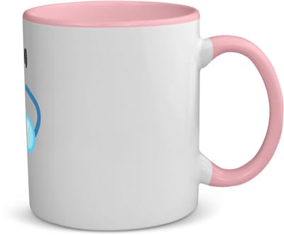 Akyol - zwem met eigen naam koffiemok - theemok - roze - Zwemmen - zwemmer - sport - 350 ML inhoud
