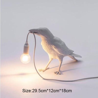 Vogel Tafellamp Moderne Hars Kraai Bureaulamp voor Woonkamer Slaapkamer Licht Wandkandelaar Home Decor 1