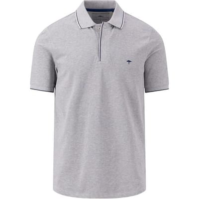 Fynch-Hatton Polo Uni Tipping Contrast Cool Grey / male