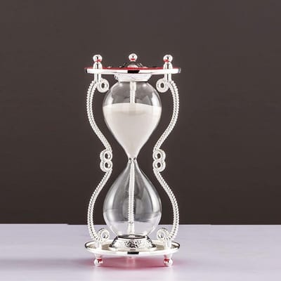 Zandloper Timer - Zandklok Decoratie - Klassikale Tijdmeting - Creatief Woondecor - 15 Minuten - F
