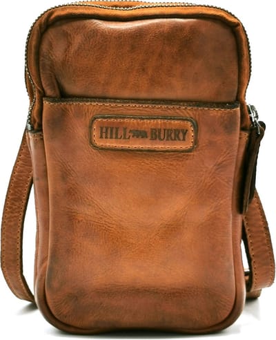 Hillburry Schoudertas-Reiemtas-Telefoontas-cognac - (bxhxd) ca. 13cm x 20cm x 2cm