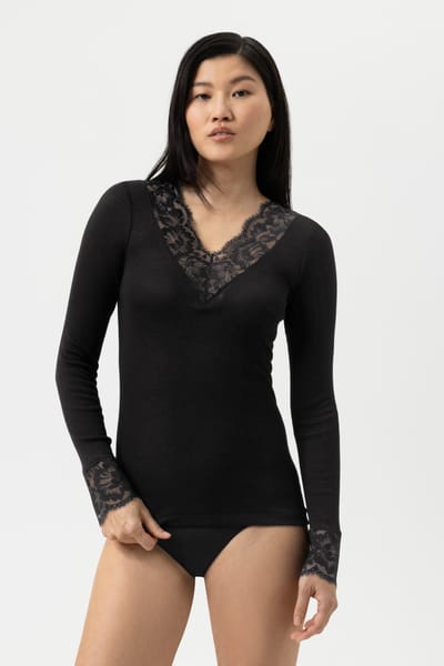 mey T-Shirt Met Lange Mouwen Serie Wool Love