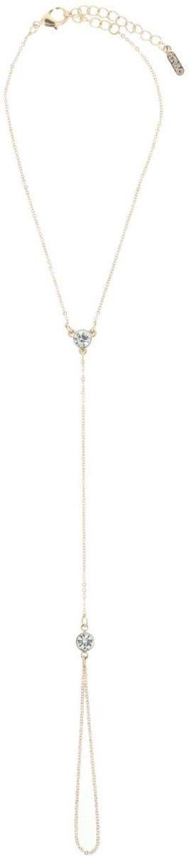 OTAZU Golden Ankle Chain With Crystals Crystal Taglia: OS | Gioielli Outlet | Donna | Bianco