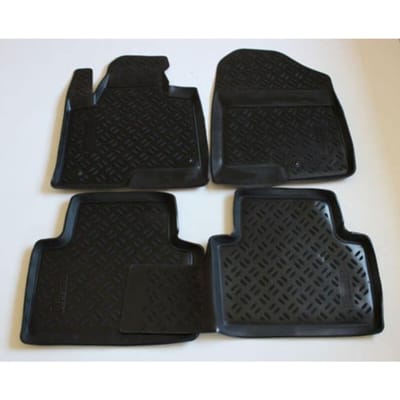 J&J AUTOMOTIVE | Tapis De Sol En Caoutchouc 3D Exclusive Pour Hyundai Santa Fe 3 2013-2018 noir