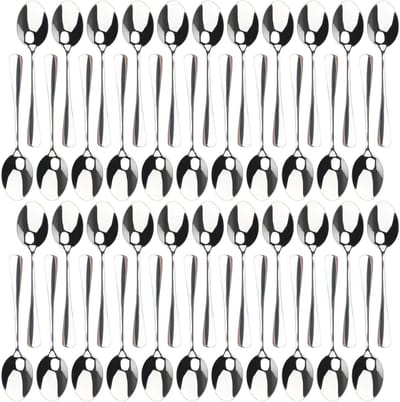 Set van 40 RVS Theelepels van 17 cm, Ideaal voor Thee, Koffie, Salades en Desserts
