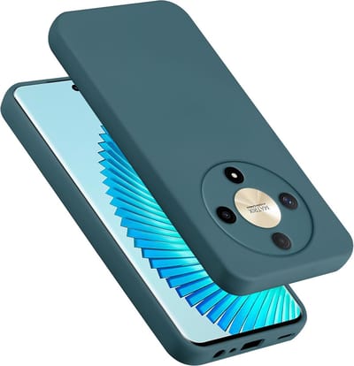 Cadorabo Hoesje geschikt voor Honor Magic 6 Lite 5G in LIQUID GROEN - Beschermhoes gemaakt van flexibel TPU silicone Case Cover