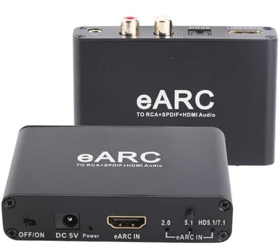 Audio Extractor EARC - HDMI/Optisch/3.5mm - HiFi Geluidskwaliteit - Upgrade van niet-EARC apparatuur - ShopVlot