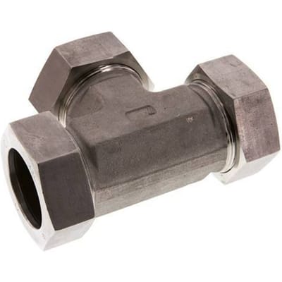 42L RVS T-stuk Snijring 160 Bar DIN 2353 - FL3T-C-ST-42-L