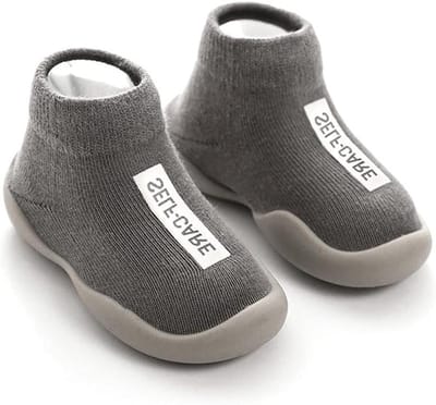 Babysokken - Kindersokken peuters - Warm en comfortabel - Antislip zool - Één maat - Effen