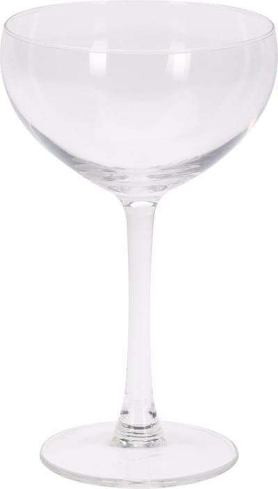 12x Champagneglazen/cocktailglazen transparant 200 ml - Cocktail glazen - Champagne glazen