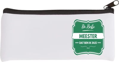 Akyol - de beste meester Etui - Meester - beste meester - school - verjaardagscadeau - afscheidscadeau - 20 bij 9 cm