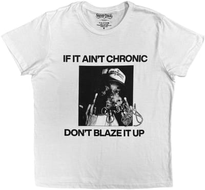 Snoop Dogg - Chronic Signature Heren Tshirt - S - Wit