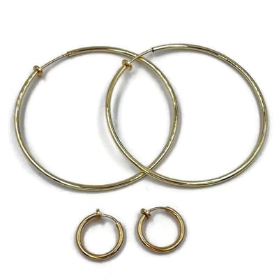 Clip Oorbellen - Oorclips - Oorringen - Clipoorringen - Goud - 6 cm - 1,5 cm - MNQ bijoux