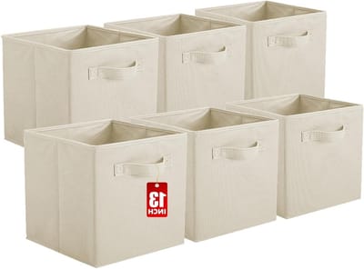 Opvouwbare Opbergdozen voor Cube Storage, Organiser voor Planken en Speelgoedopslag, 33 x 33 x 33 cm, Duurzaam en Ruimtebesparend
