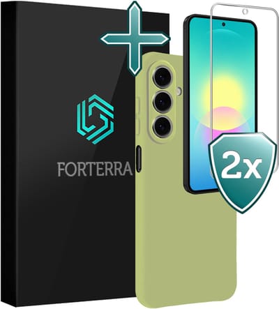 Hoesje Met 2x Screenprotector - Geschikt voor Samsung Galaxy A27 - Sterk & Shockproof - Telefoon Hoes - Back Cover - Siliconen Case - Groen
