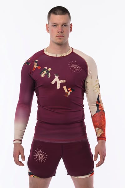 Energia Fightwear Akai - Longsleeve Rashguard S - MMA/BJJ - Heren/Dames - Bescherming Vechtsport
