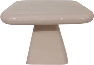 by Mooss - Enamel - Salontafel - Beige - Small - 36.00 x 36.00 x 35.00 cm - Hoogglans - Metaal