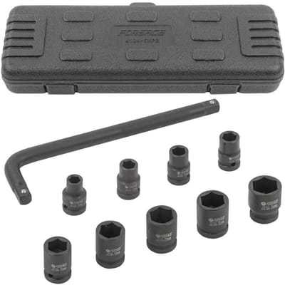 Forsage - Dopsleutelset - 10-24mm - 9 Stuks - 1/2'' Vierkant