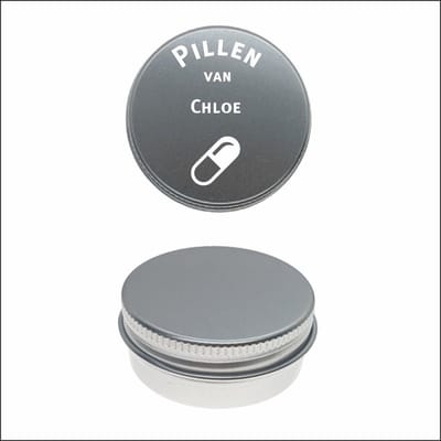 Pillen Blikje Met Naam Gravering - Chloe