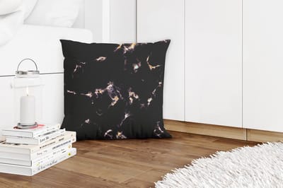 Sierkussens - Kussentjes Woonkamer - 45x45 cm - Goud - Edelstenen - Agaat steen - Geode
