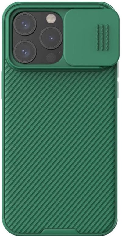 Nillkin CamShield Hoesje Geschikt voor Apple iPhone 15 - Back Cover met Camera Slider Groen
