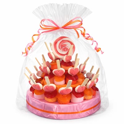 Snoeptaart - Traktatie - Zoete Kleuren - Meisjes Kinderfeestje - 30 Traktaties - Verjaardag