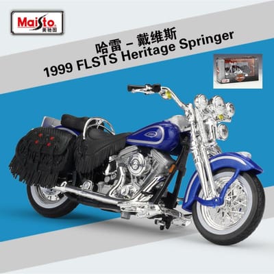 Maisto 1:18 Harley 1999 Flsts Heritage Springer Legering Motorfiets Model Simulatie Metaal Straatmotorfiets Model Kinderen Cadeaus