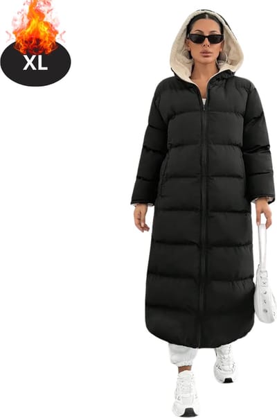 Livano Winterjas - Parka - Dames - Winter - Jas - Volwassen - Stijlvol - Zwart - XL