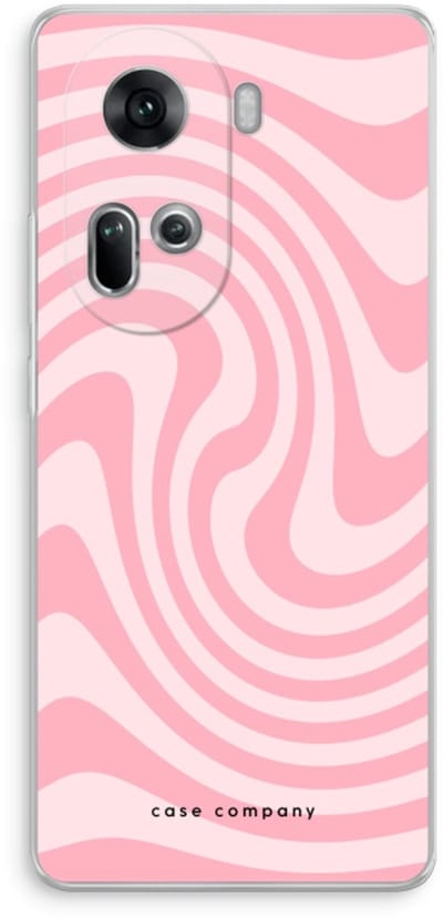 Case Company® - Hoesje geschikt voor Oppo Reno 11 hoesje - Swirl Roos - Soft Cover Telefoonhoesje - Bescherming aan alle Kanten en Schermrand