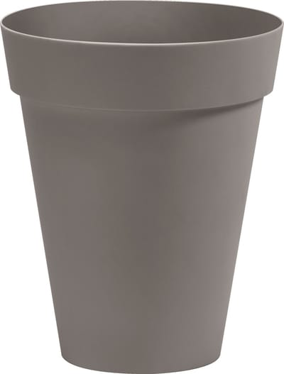 Bloempot Buiten Hoog Rond Arke Slim 33cm TAUPE Nicoli
