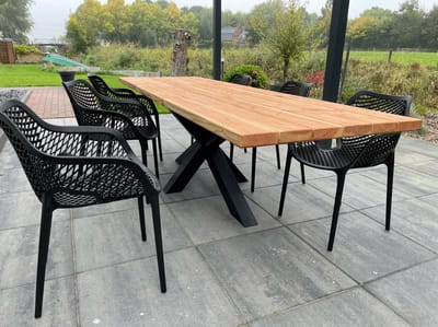 Tuintafel Douglas 300 cm x 90 cm | Matrix XL | Spinpoot | Duurzaam | Onderhoudsarm | 8 - 10 personen