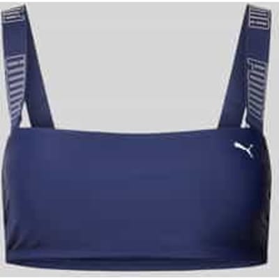 Bikinitop in bustiermodel met logoprint