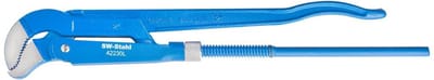 SW-Stahl 42230L pijptang 525 mm I pijpsleutel S-kaak I antislip loodgieterstang gesmeed en gelakt I tang van chroom-vanadiumstaal I pijpmontage I pijpsleutel blauw
