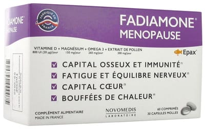 Laboratoire Novomedis Fadiamone Menopause 60 Tabletten + 30 Softgels