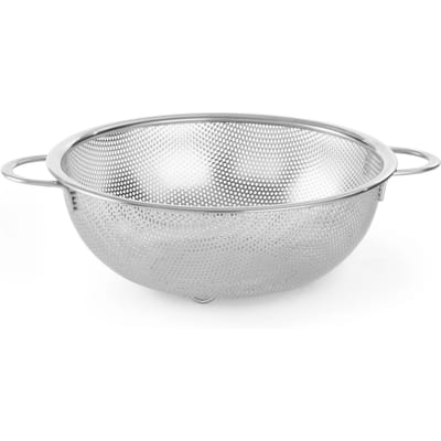 HENDI Vergiet met voet en grepen – roestvrij staal – vaatwasmachinebestendig – ⌀285x(H)100mm
