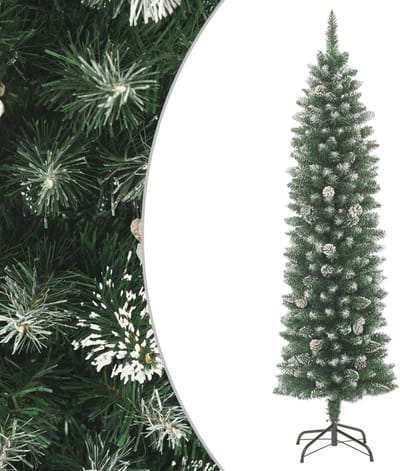 Kunstkerstboom | Kerstboom | Kerstversiering smal met standaard 180 cm PVC