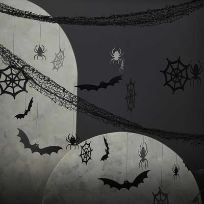 Vleermuizen & Spinnenwebben - Halloween-decoratie-halloween