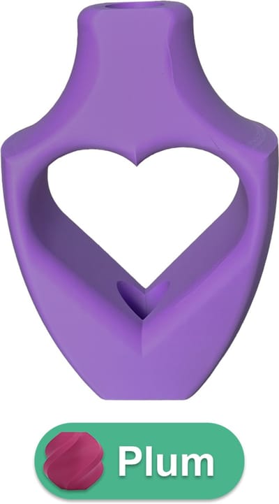Alira moderne vaas – Decoratieve vaas - Plum - 3d geprinte vaas – geschikt voor droogbloemen - 20CM