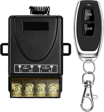 Draadloze Relais Afstandsbediening Schakelaar 30A 1 Kanaals 433Mhz RF Ontvanger met Zender voor Waterpomp en Verwarming