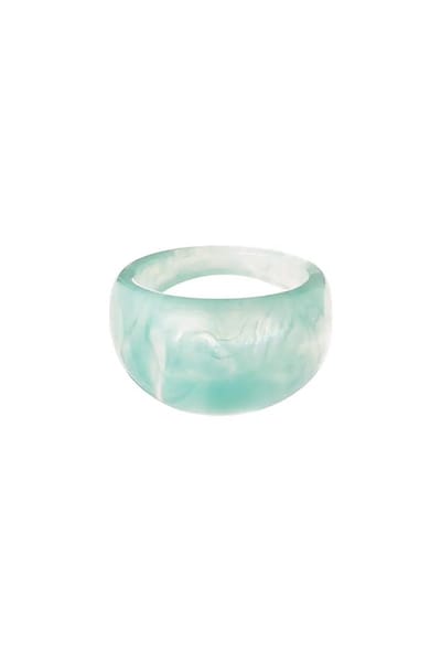 Ring van polyhars Groen Resin 18 - Yehwang - Ring - Maat 18 - Groen
